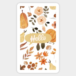 Autumn's Brushstrokes: A Whimsical Artistic Tale Sticker